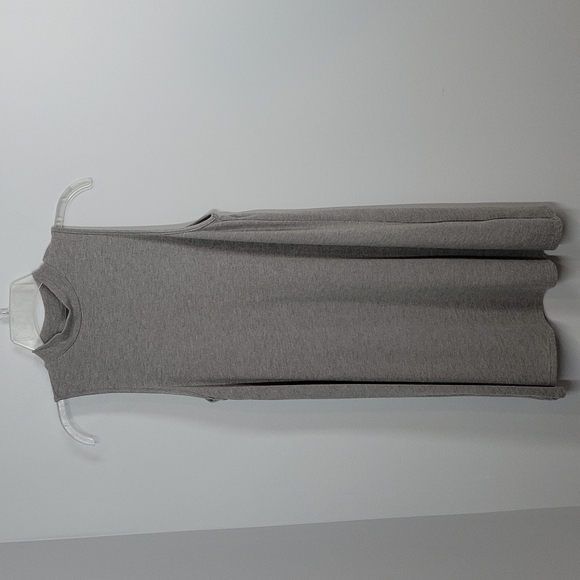 TOPSHOP Soft Gray Mock Neck Sleeveless Shift Dress Size 6 EUR 38 - Picture 2 of 8